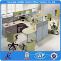 modern elegant modular workstation office wall partition in wood